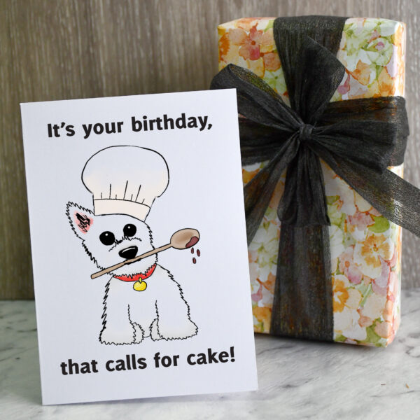 Westie Chef Birthday Card 5