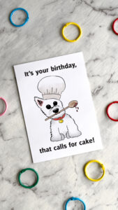 Westie Chef Birthday Card