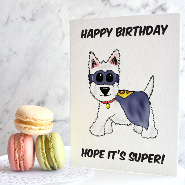 Westie Angus Super Birthday Card 4