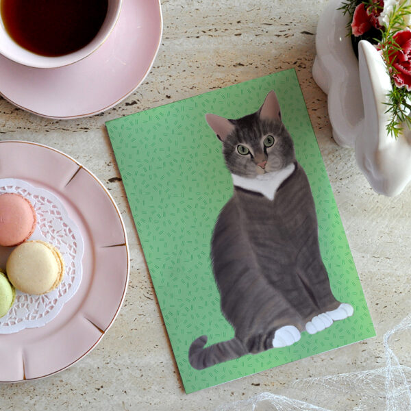 Moggy Cat Oliver Card