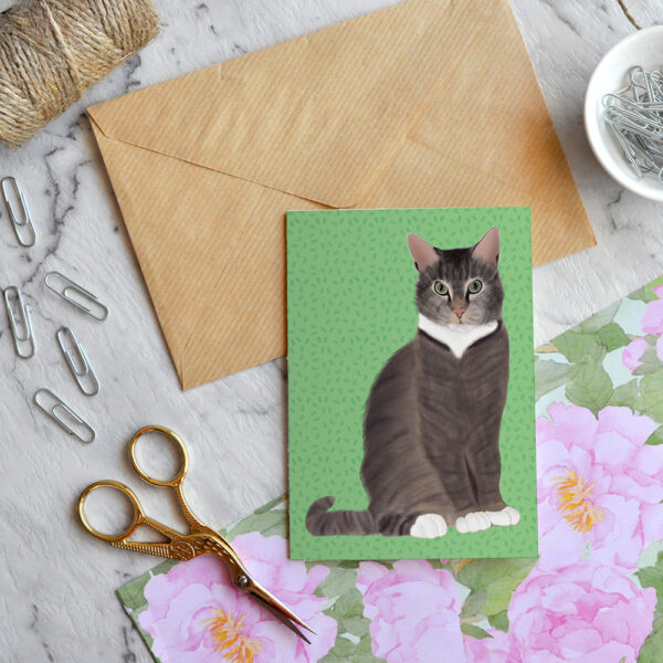 Moggy Cat Oliver Card 2