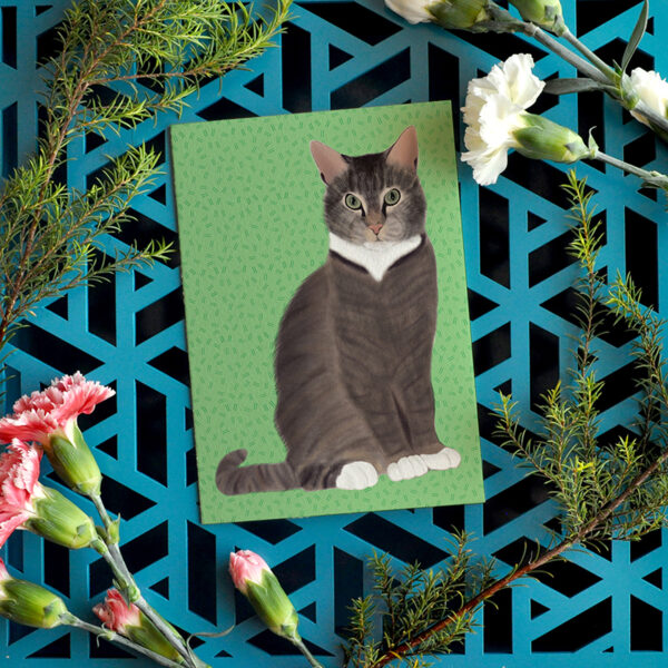 Moggy Cat Oliver Card 3