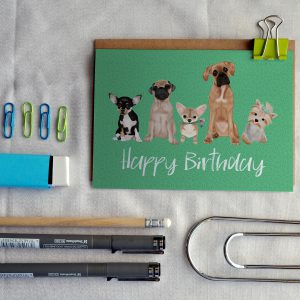 Multi Dog Birthday Card