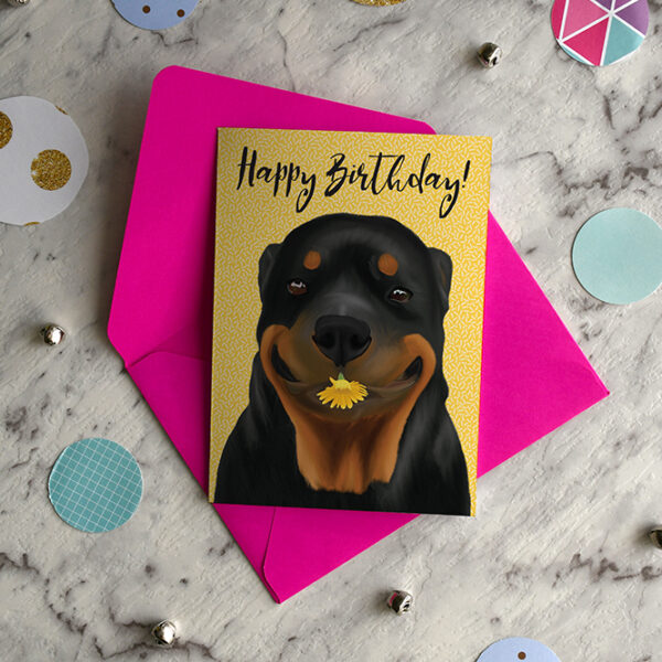 Rottie Deezi Birthday Card 7
