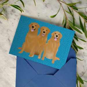 Golden Retrievers Alfie Hugo Maisie General Card 1