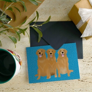 Golden Retrievers Alfie Hugo Maisie General Card 2