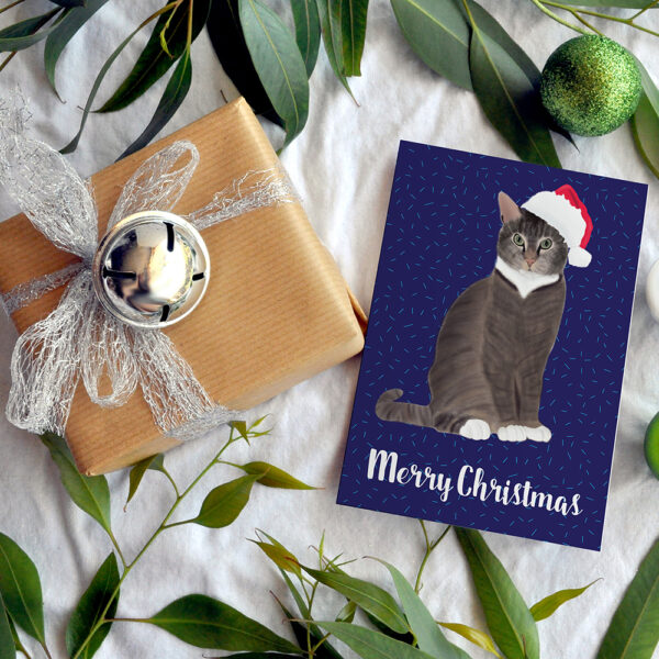 Moggy Oliver Christmas Card