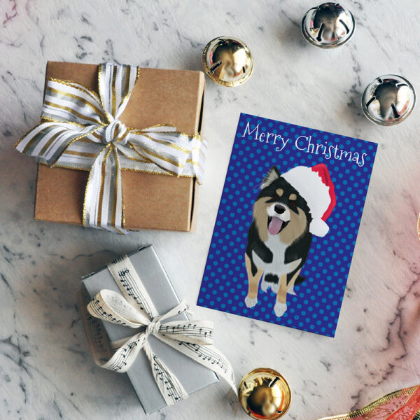 Lapphund Zoey Christmas Card