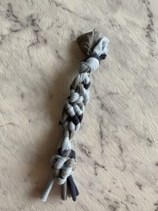 Finished Recycled Dog Toy Knotted Style